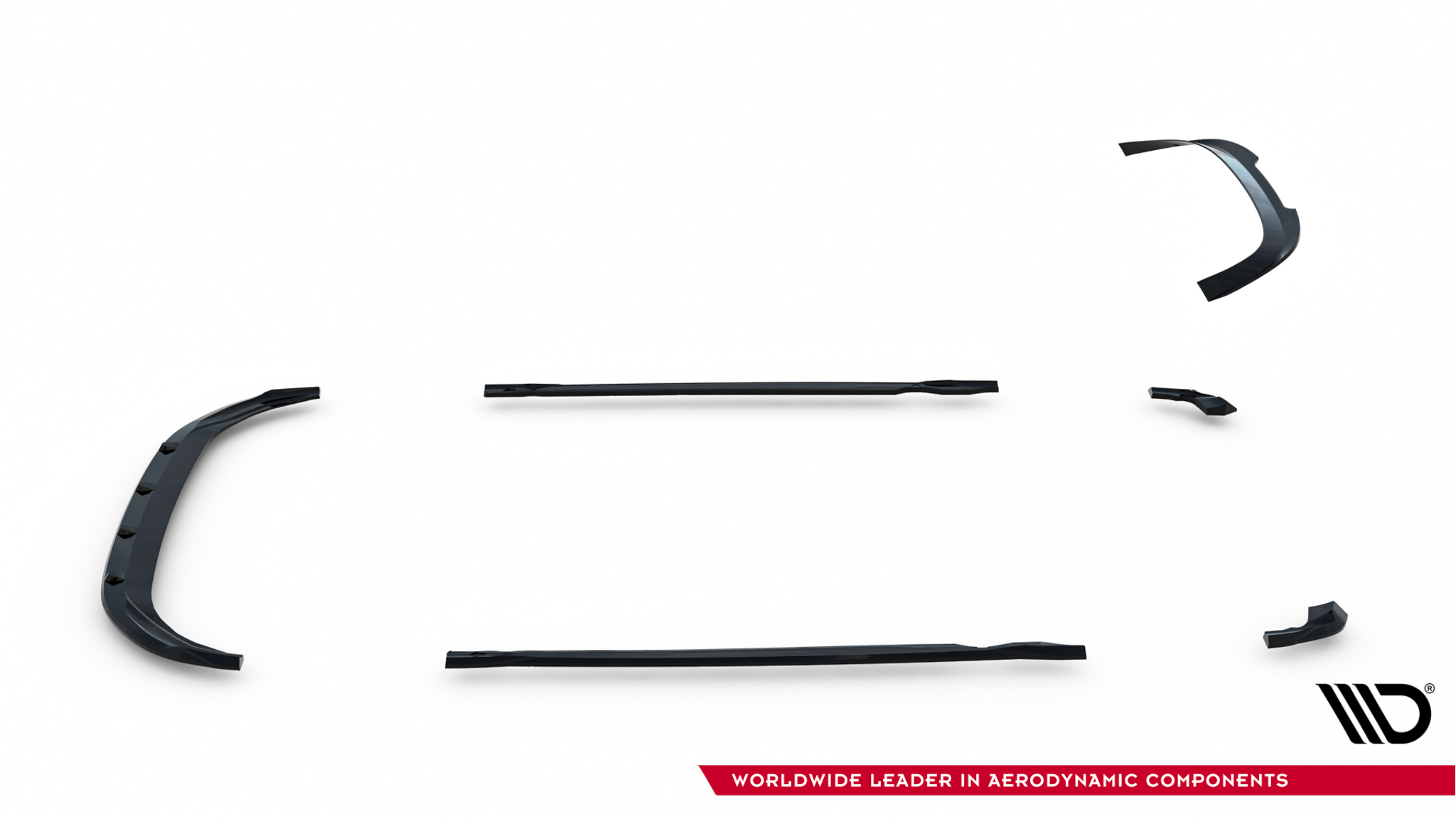 Set of Splitters V.2 Volkswagen Golf R Hatchback Mk8 Facelift - Image 19