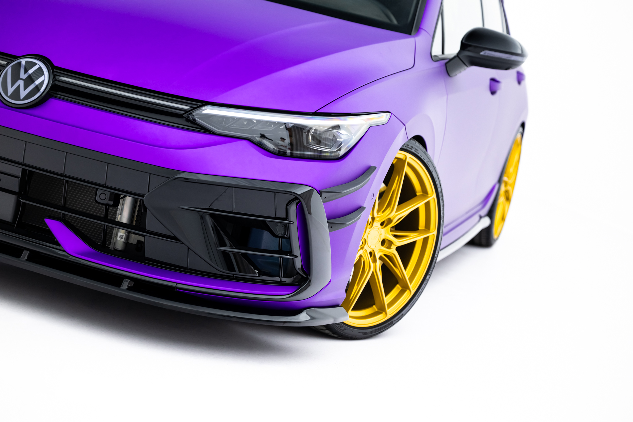 Set of Splitters V.2 Volkswagen Golf R Hatchback Mk8 Facelift - Image 5