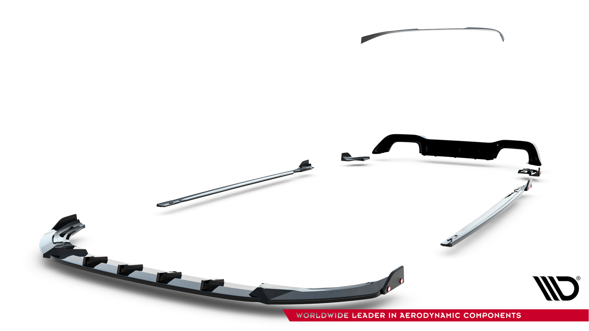 Set of Splitters V.4 Volkswagen Golf R Hatchback Mk8 Facelift - Image 17