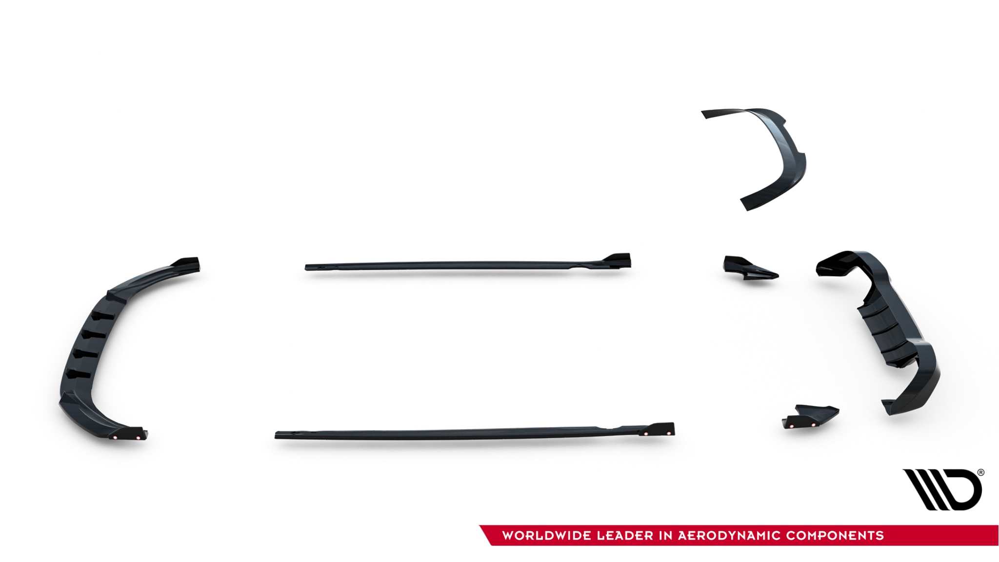 Set of Splitters V.4 Volkswagen Golf R Hatchback Mk8 Facelift - Image 18