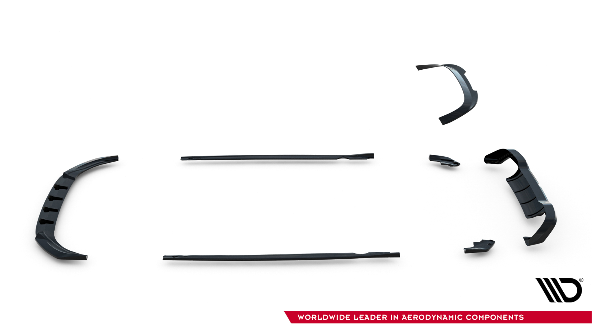 Set of Splitters V.5 Volkswagen Golf R Hatchback Mk8 Facelift - Image 17