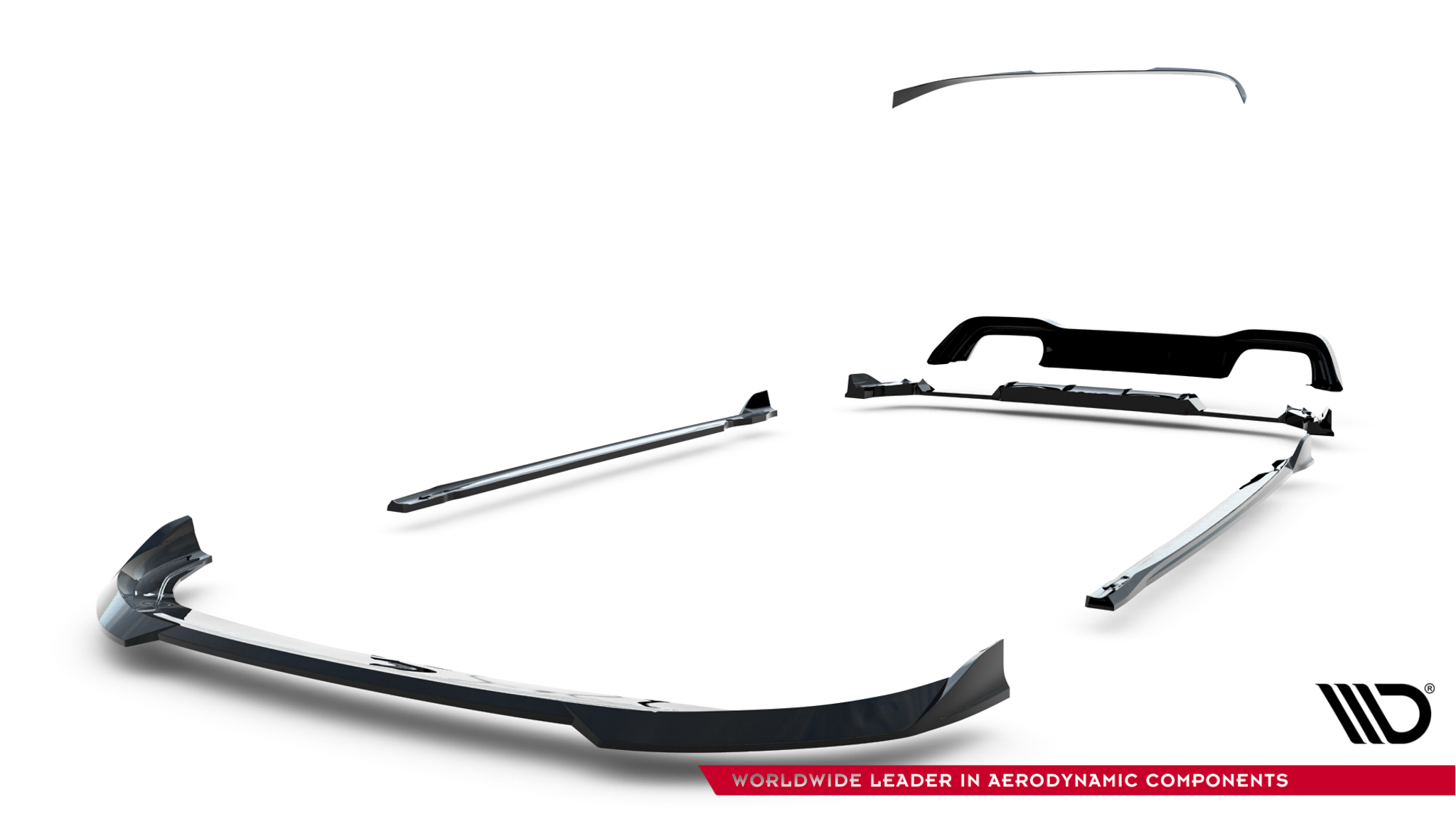 Set of Splitters V.6 Volkswagen Golf R Hatchback Mk8 Facelift - Image 29