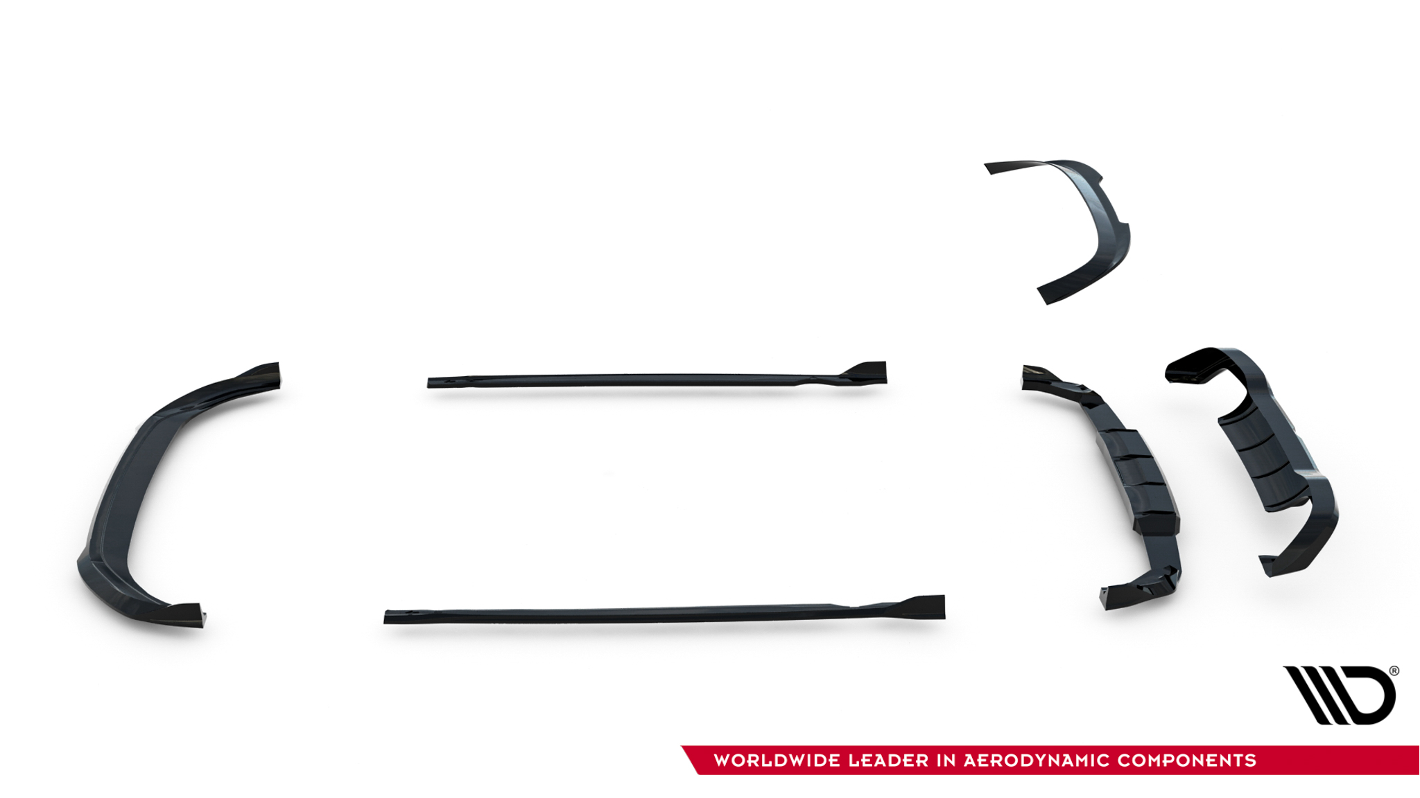 Set of Splitters V.6 Volkswagen Golf R Hatchback Mk8 Facelift - Image 28