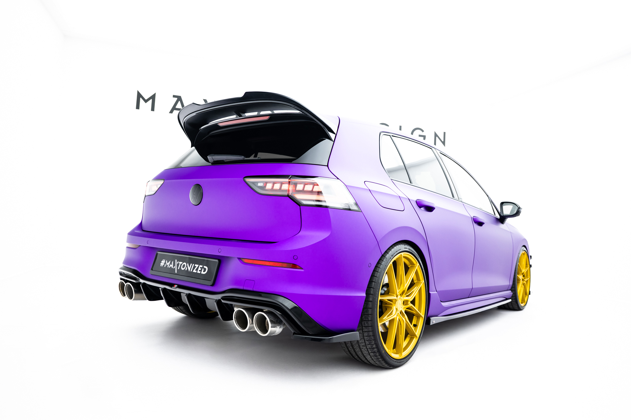 Set of Splitters V.6 Volkswagen Golf R Hatchback Mk8 Facelift - Image 22