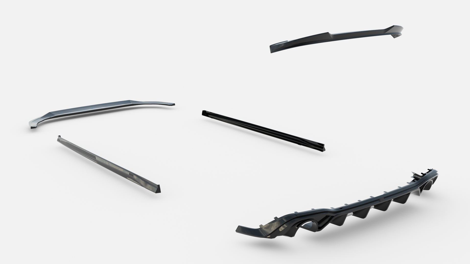 Set of Splitters Volkswagen Golf GTI Mk8 - Image 17