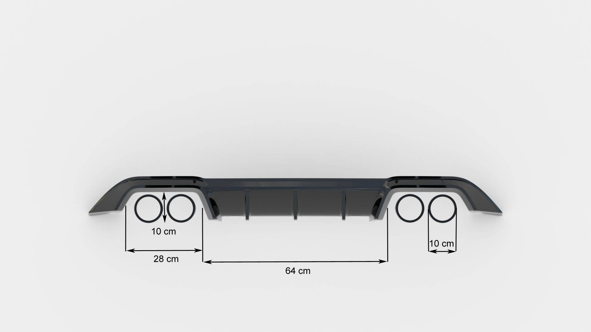 Set of Splitters Volkswagen Golf R Hatchback Mk7 - Image 18