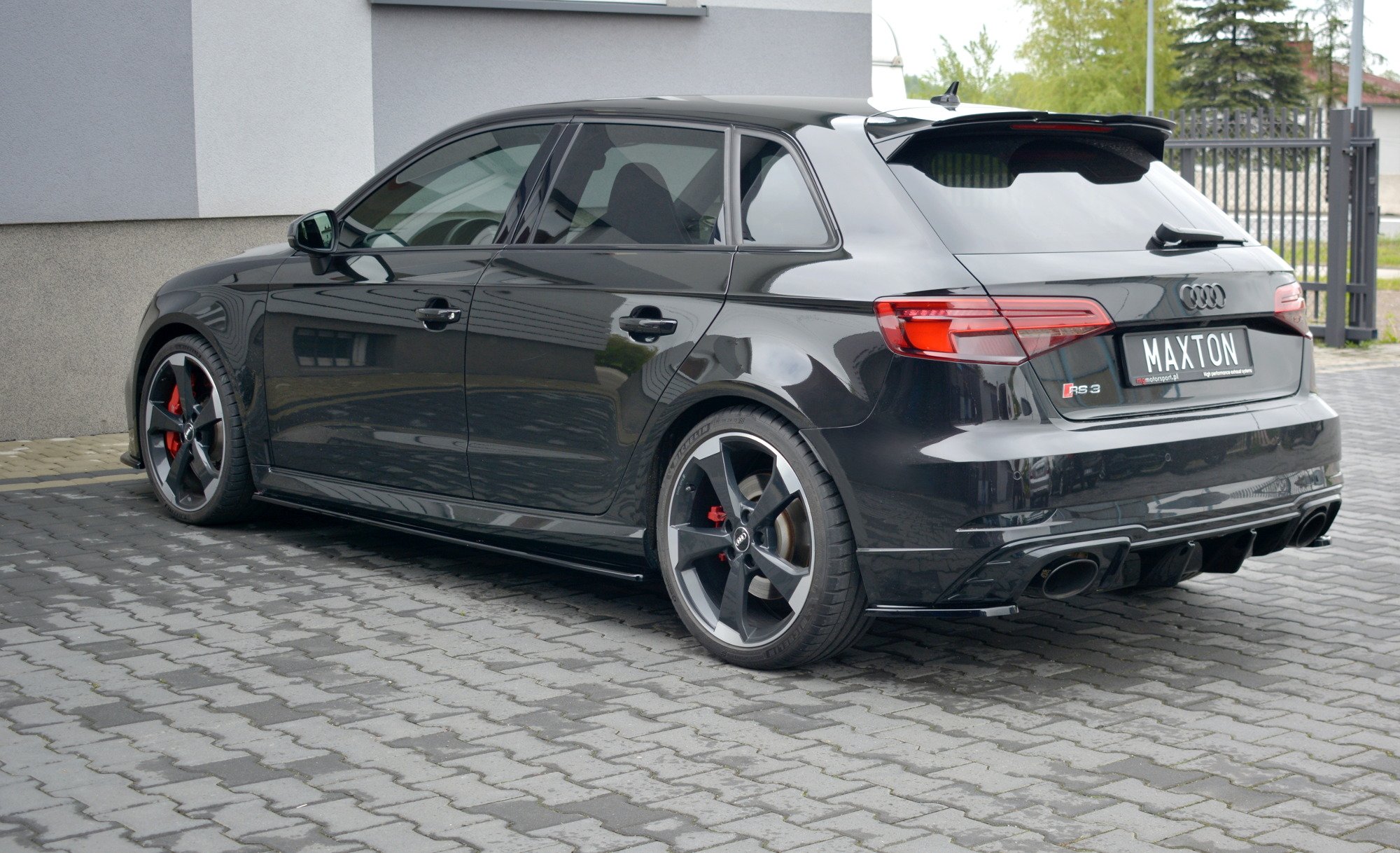 Side Skirts Diffusers Audi RS3 8V FL Sportback - Image 2