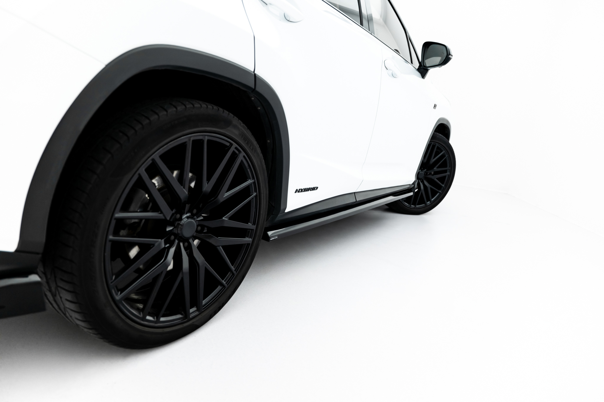 Side Skirts Diffusers Lexus RX F-Sport Mk4 Facelift (version without OEM step rails) - Image 4