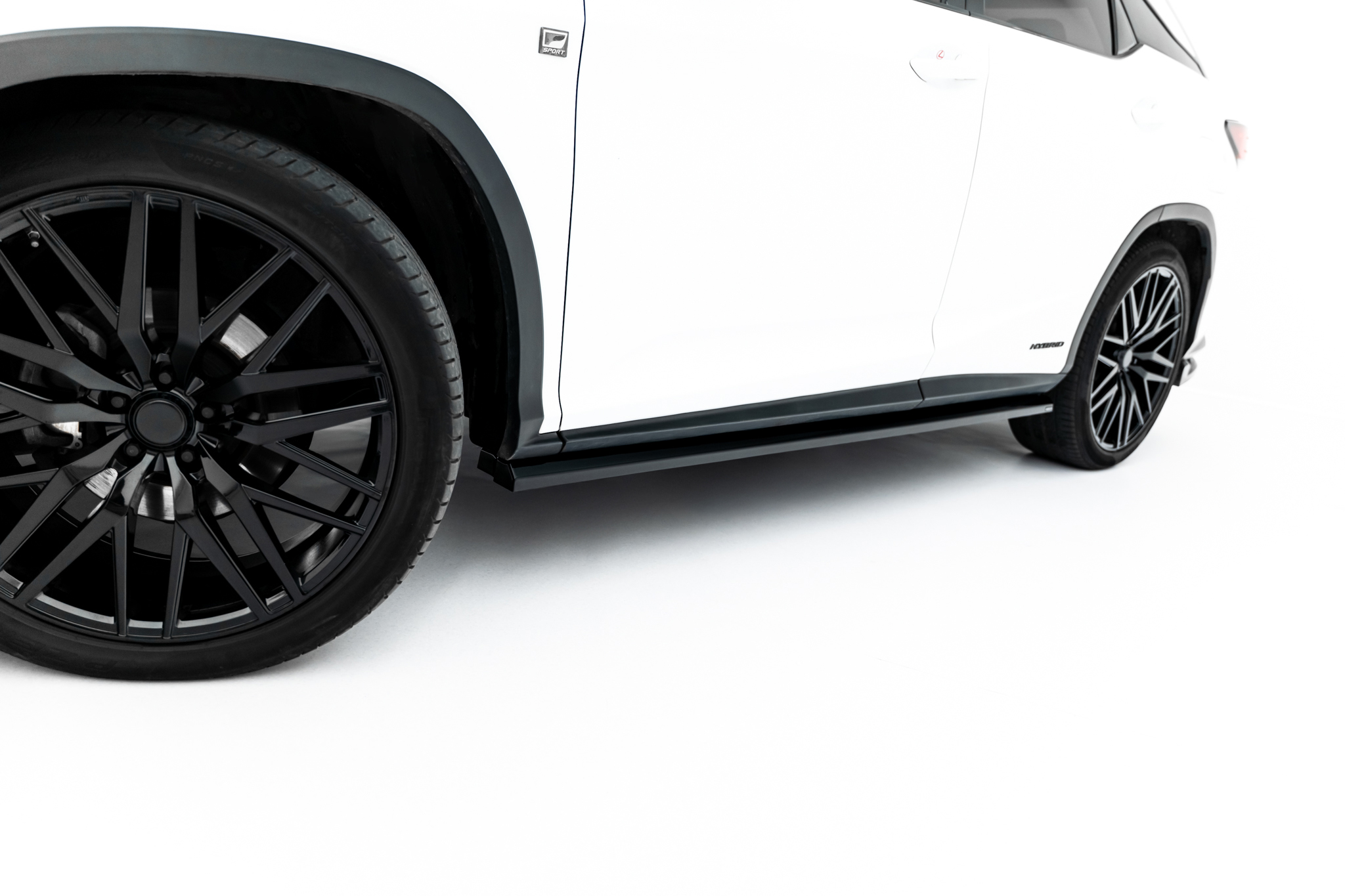 Side Skirts Diffusers Lexus RX F-Sport Mk4 Facelift (version without OEM step rails) - Image 2
