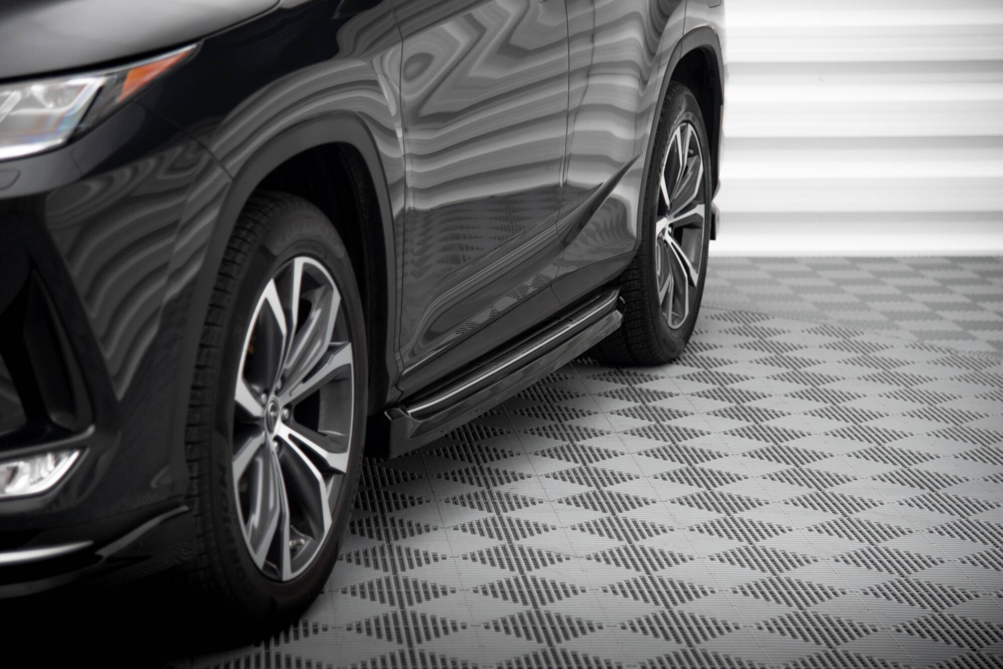 Side Skirts Diffusers Lexus RX Mk4 Facelift (version with OEM step rails) - Image 2