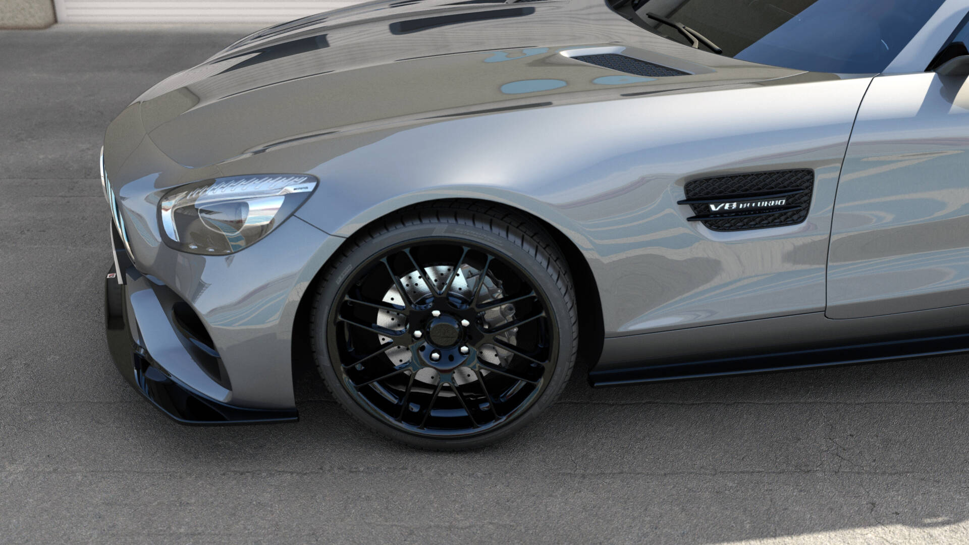 Side Skirts Diffusers Mercedes-AMG GT / GT S C190 Facelift - Image 5