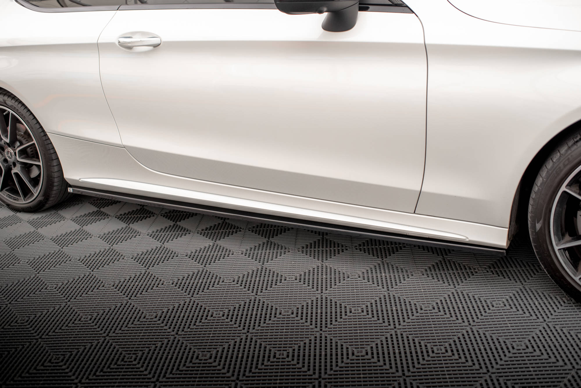 Side Skirts Diffusers Mercedes-Benz C Coupe AMG-Line C205 Facelift - Image 2
