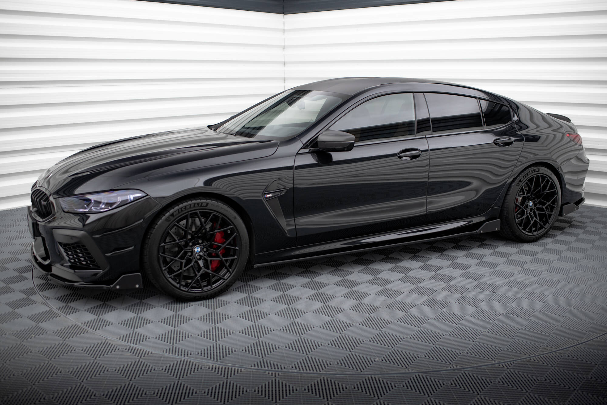 Side Skirts Diffusers V.1 + Flaps BMW M8 Gran Coupe F93 / 8 Gran Coupe M-Pack G16 - Image 2