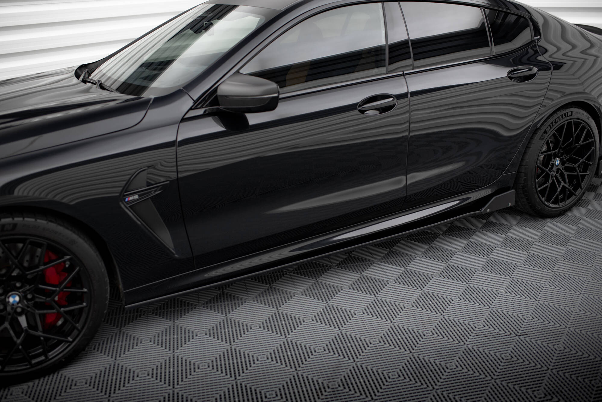 Side Skirts Diffusers V.1 + Flaps BMW M8 Gran Coupe F93 / 8 Gran Coupe M-Pack G16 - Image 3