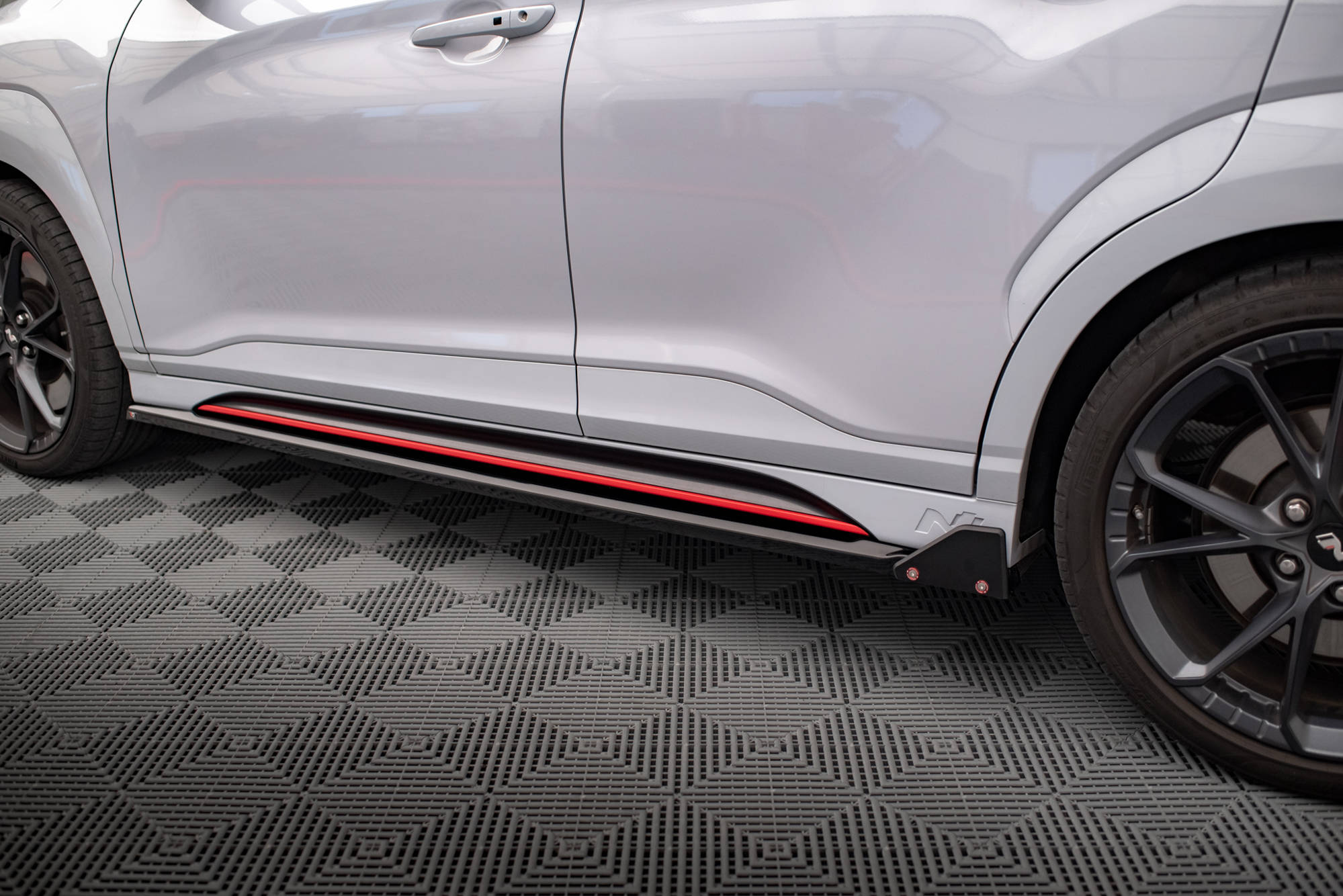 Side Skirts Diffusers V.1 + Flaps Hyundai Kona N Mk1 - Image 4