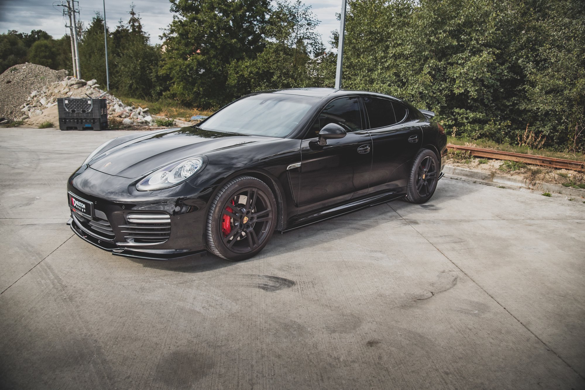Side Skirts Diffusers V.1 Porsche Panamera Turbo 970 Facelift - Image 3