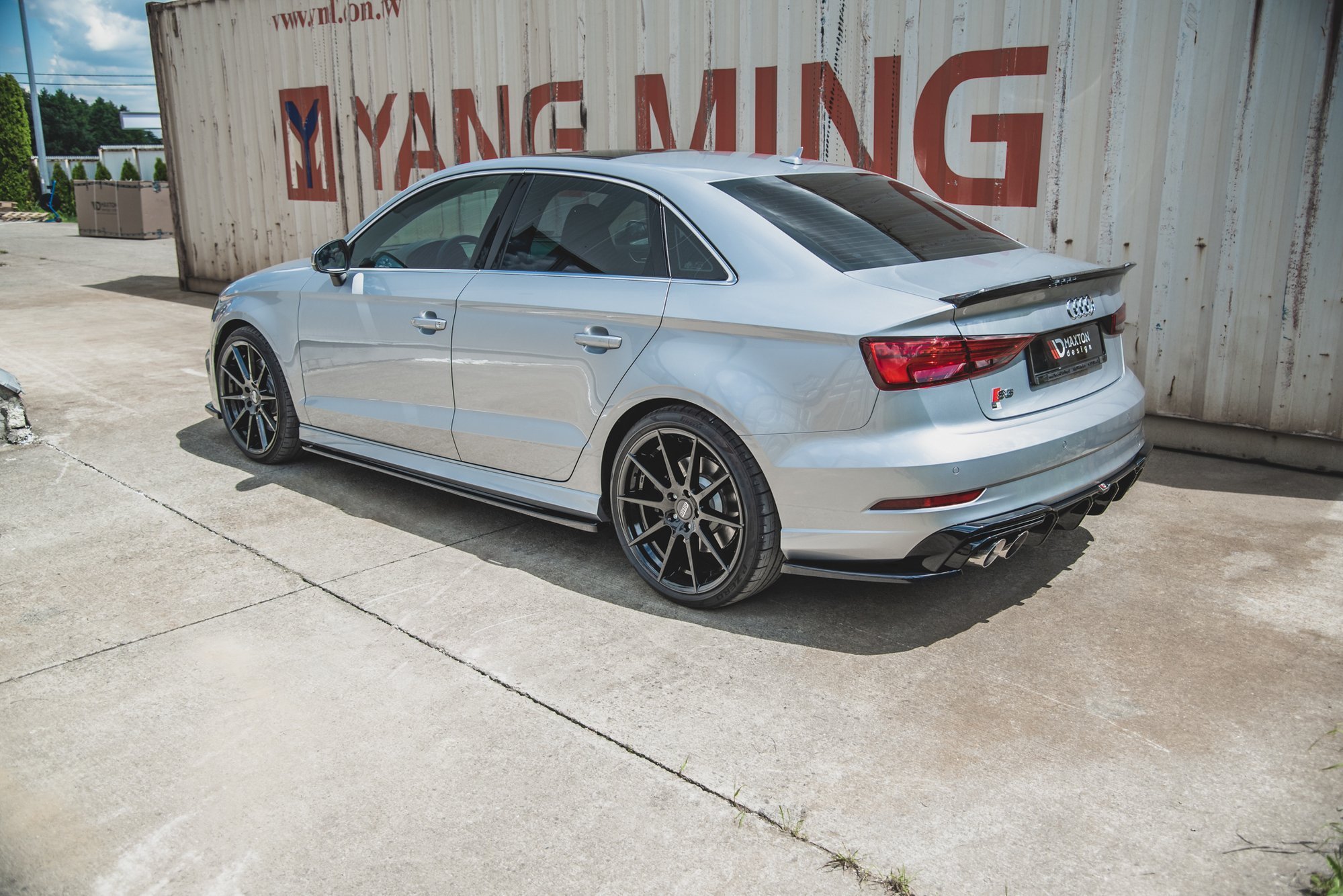 Side Skirts Diffusers V.2 Audi S3 / A3 S-Line Sedan 8V Facelift - Image 2