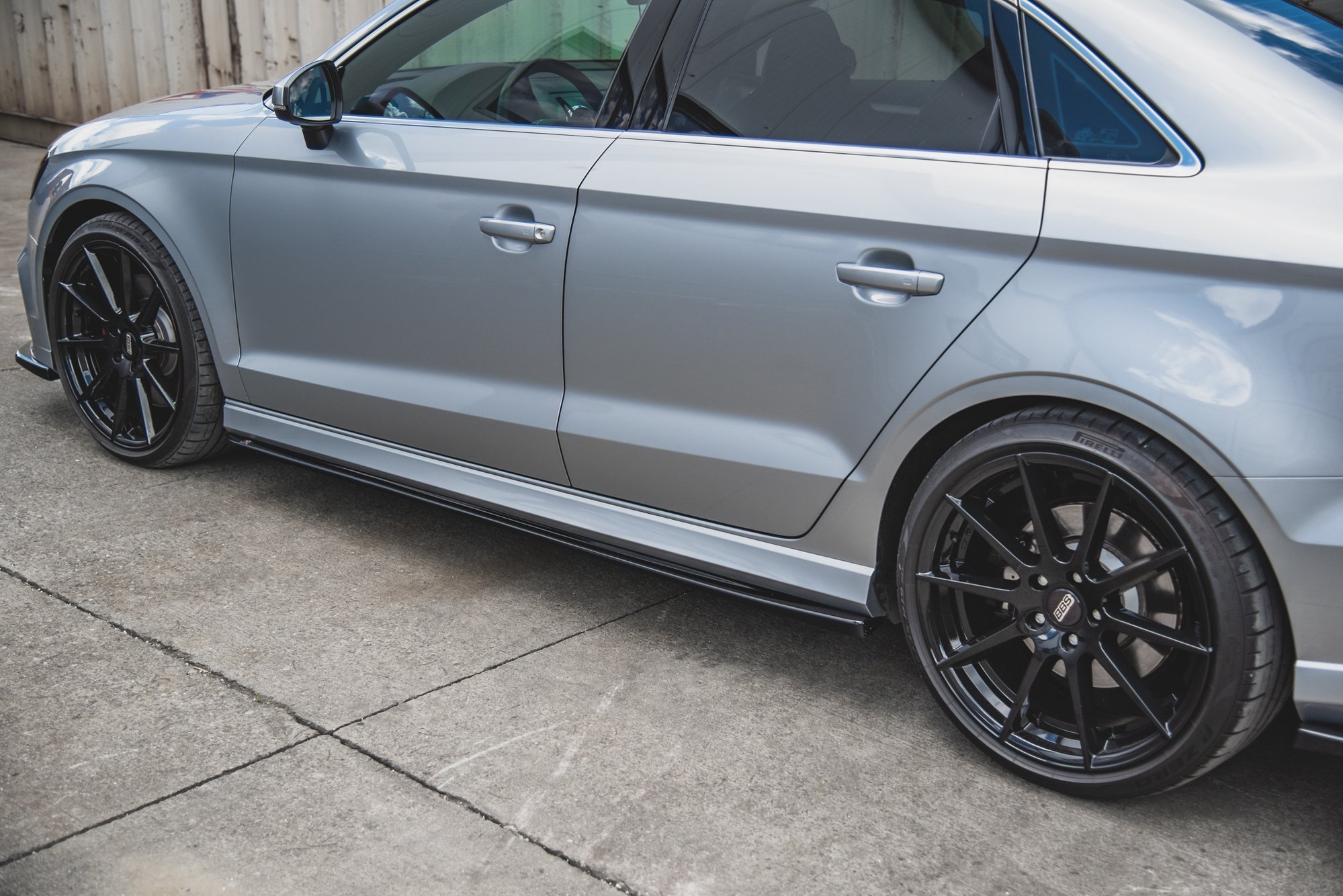 Side Skirts Diffusers V.2 Audi S3 / A3 S-Line Sedan 8V Facelift - Image 4