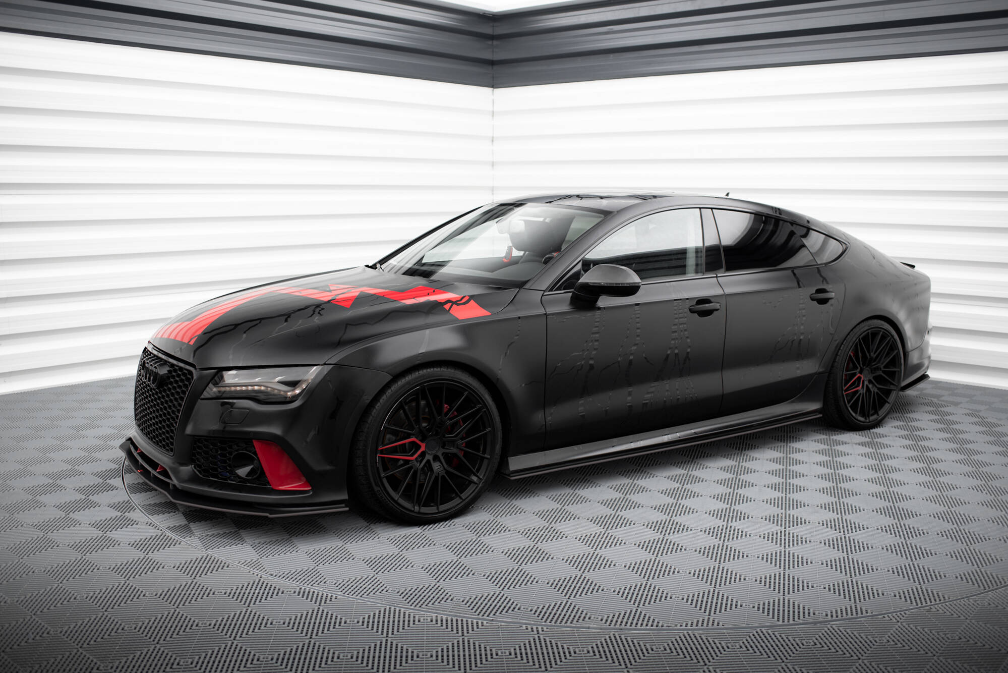 Street Pro Front Splitter Audi A7 RS7 Look C7 - Image 4