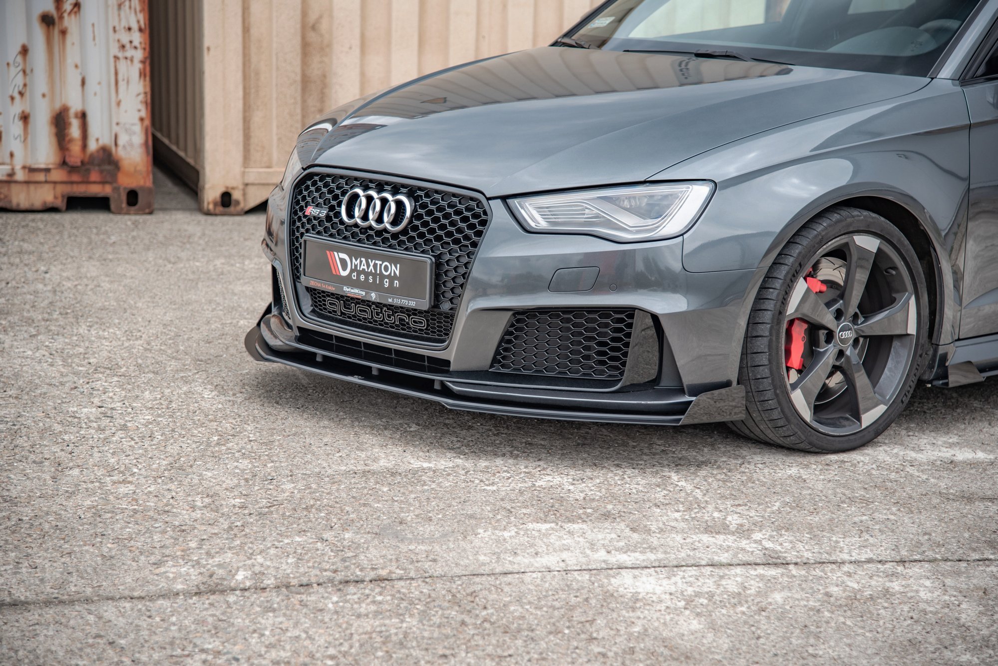 Street Pro Front Splitter + Flaps Audi RS3 8V Sportback - Image 2