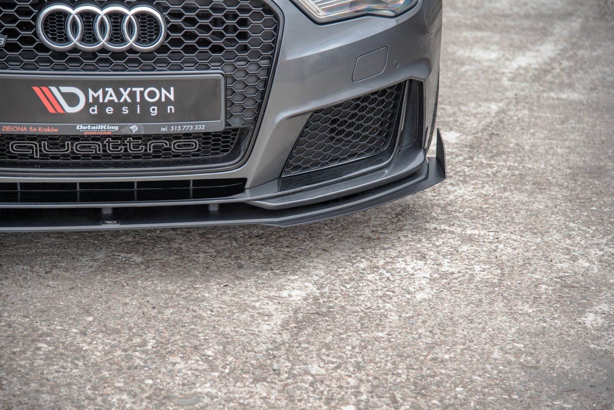 Street Pro Front Splitter + Flaps Audi RS3 8V Sportback - Image 3