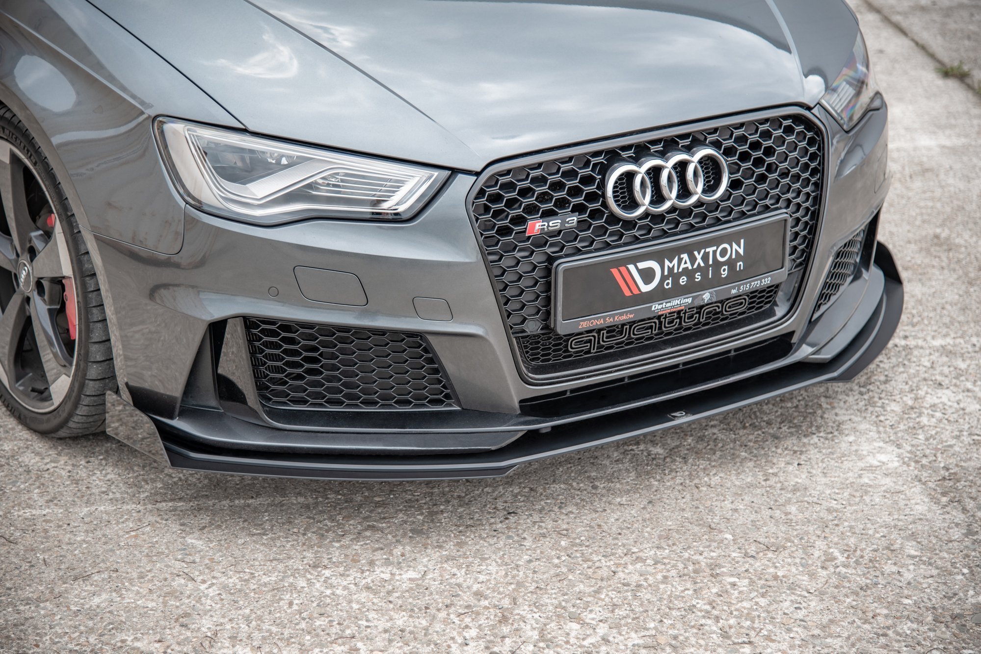 Street Pro Front Splitter + Flaps Audi RS3 8V Sportback - Image 4