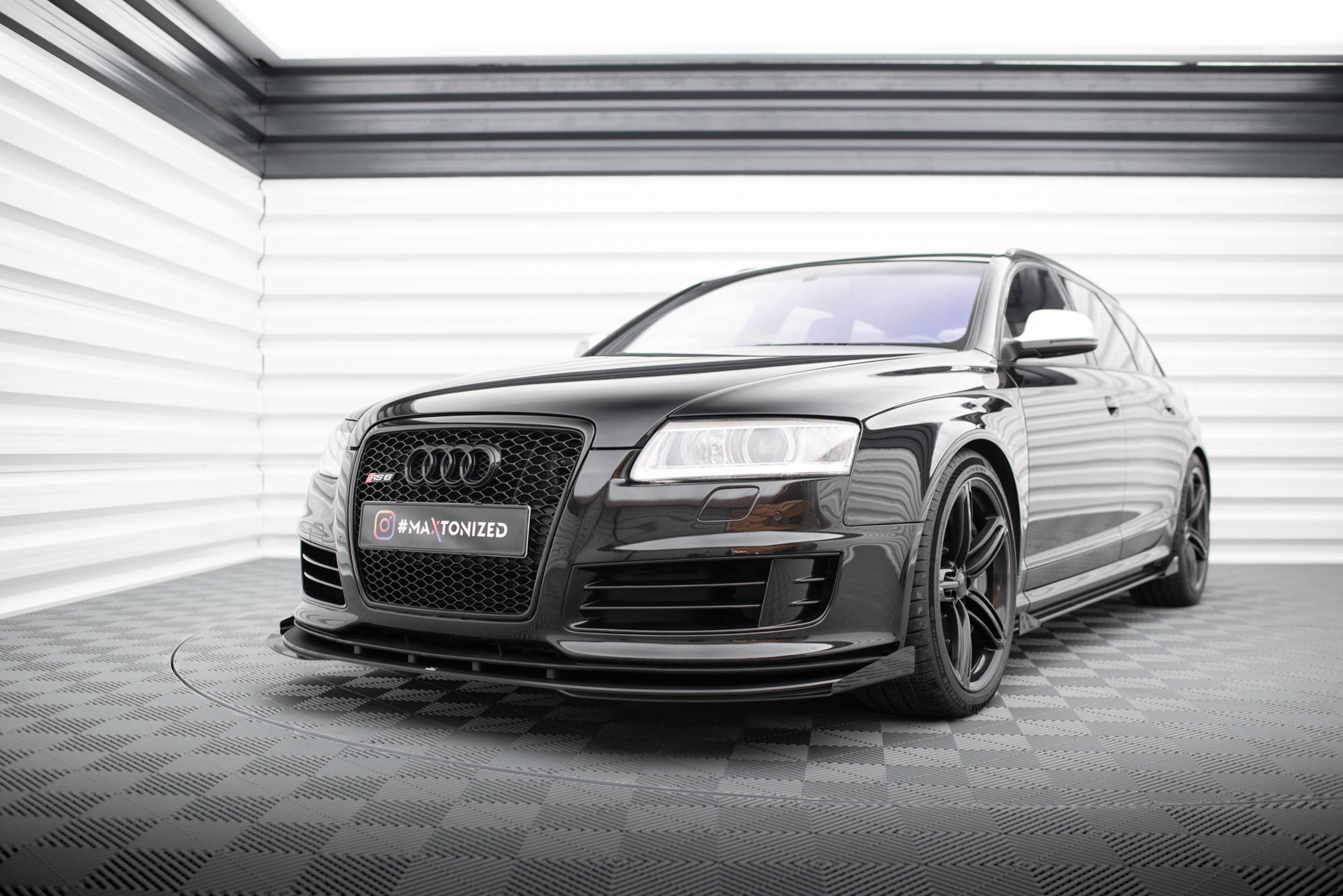 Street Pro Front Splitter + Flaps Audi RS6 Avant C6 - Image 2