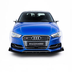 Alternative view of Street Pro Front Splitter + Flaps Audi S3 / A3 S-Line Sedan 8V