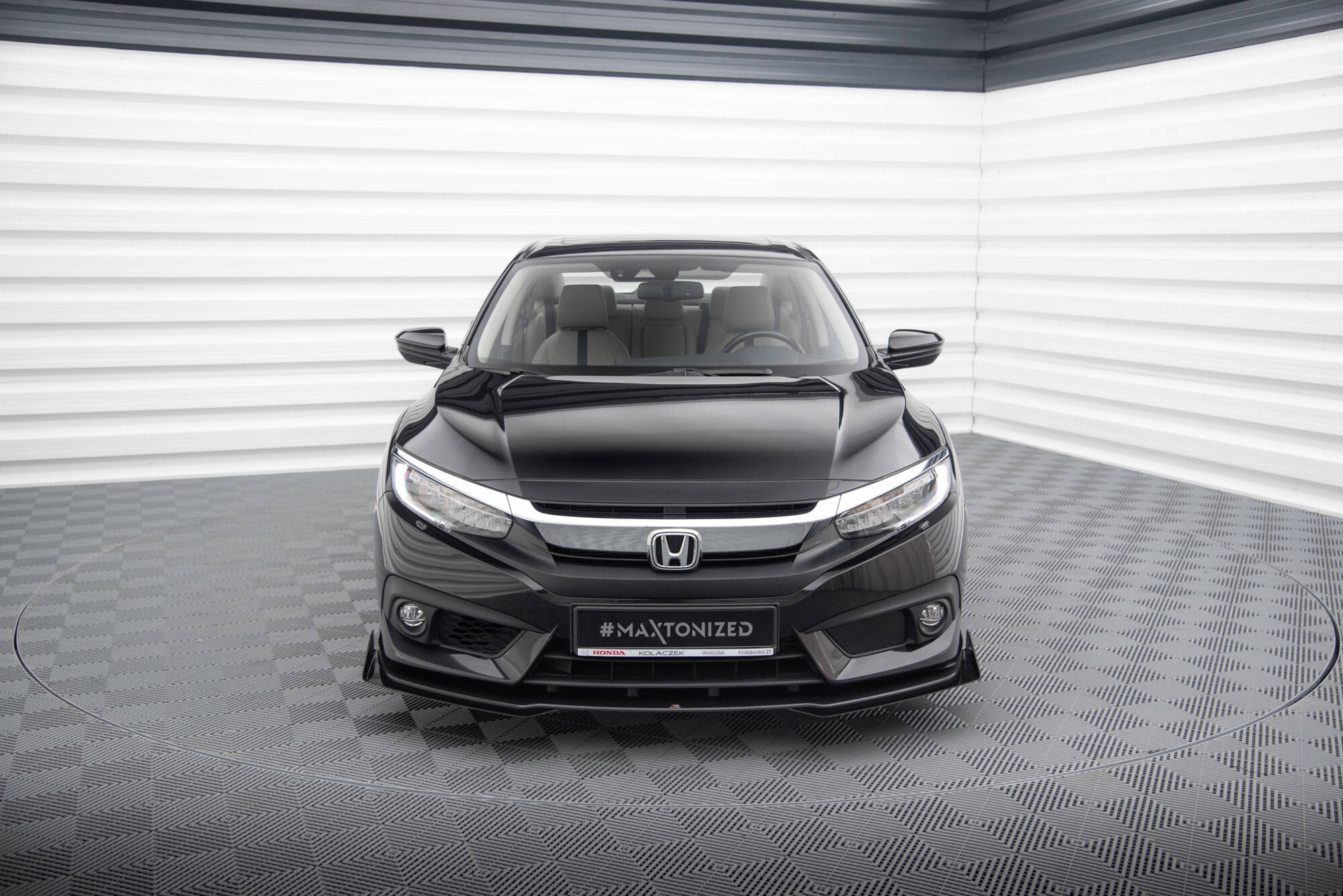 Street Pro Front Splitter + Flaps Honda Civic Sedan Mk10 - Image 2