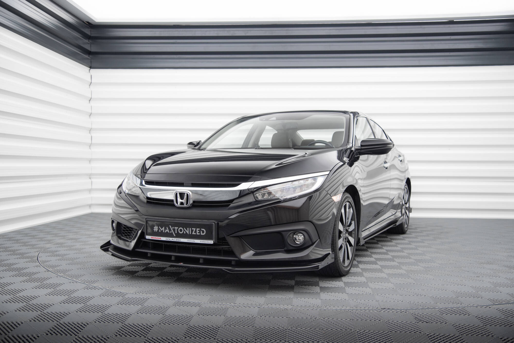 Street Pro Front Splitter + Flaps Honda Civic Sedan Mk10
