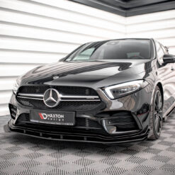 Street Pro Front Splitter + Flaps Mercedes A35 AMG / AMG-Line Aero Pack W177