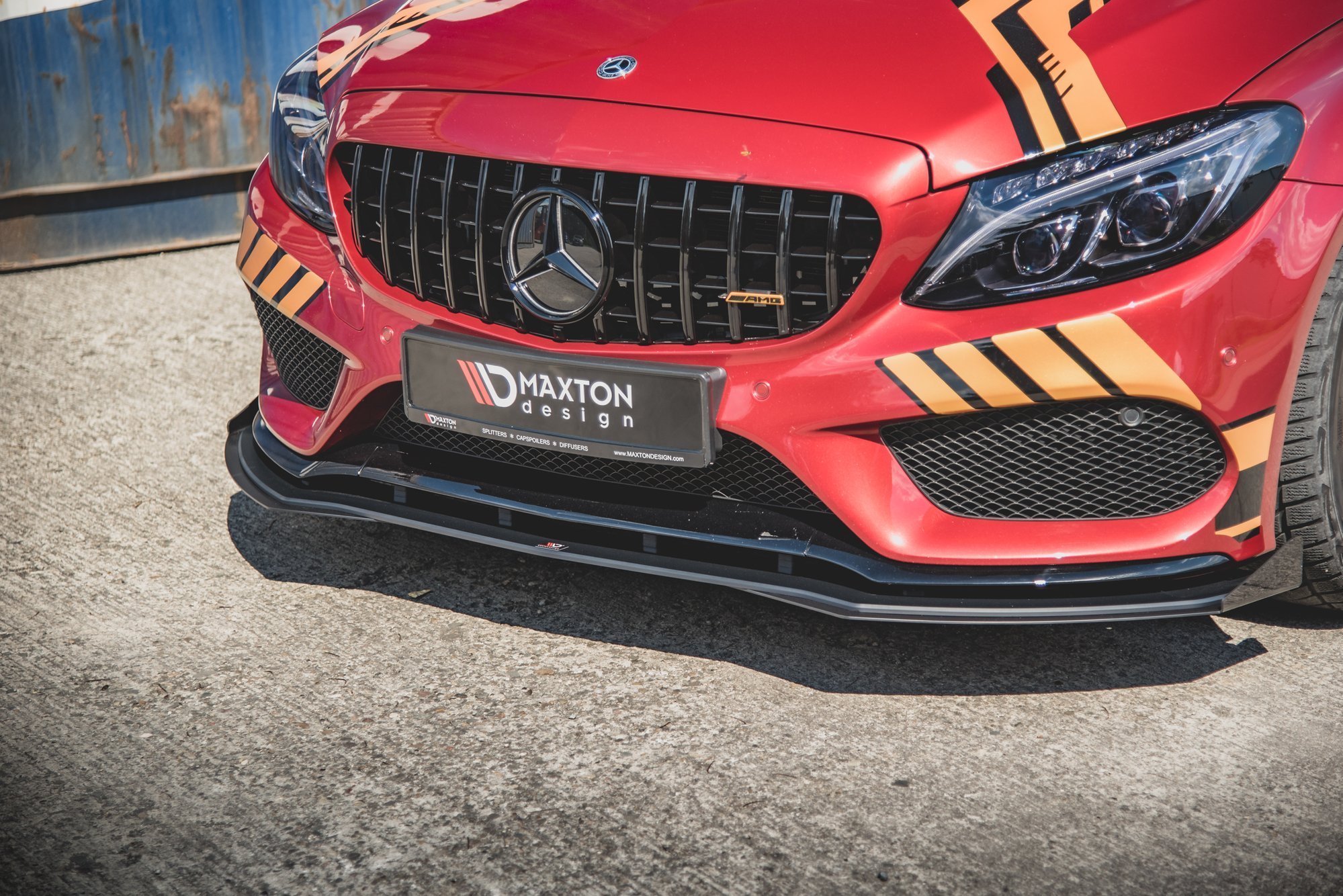 Street Pro Front Splitter + Flaps Mercedes-AMG C43 Coupe C205 - Image 4