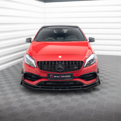 Alternative view of Street Pro Front Splitter + Flaps Mercedes-Benz A 45 AMG Aero W176 Facelift