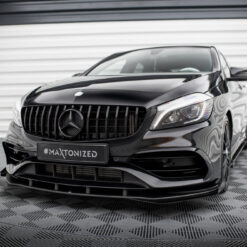 Street Pro Front Splitter + Flaps Mercedes-Benz A AMG-Line W176 Facelift