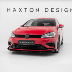Street Pro Front Splitter + Flaps Volkswagen Golf R / R-Line Mk7 Facelift