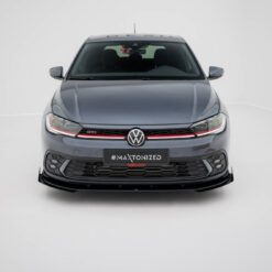 Alternative view of Street Pro Front Splitter + Flaps Volkswagen Polo GTI Mk6 Facelift