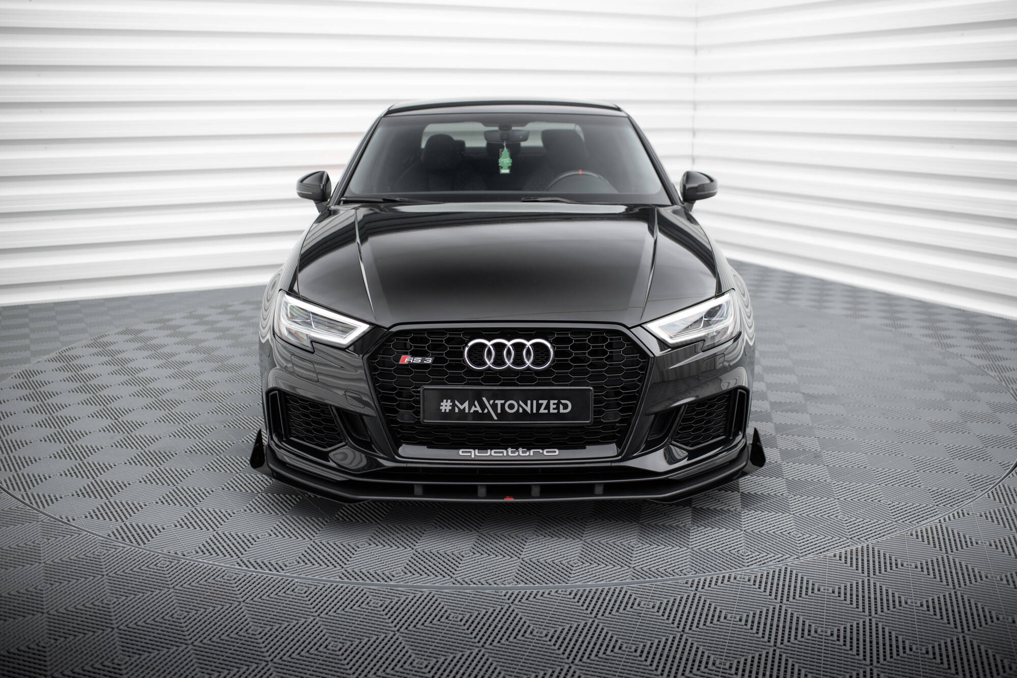 Street Pro Front Splitter V.1 + Flaps Audi RS3 Sedan 8V Facelift - Image 2