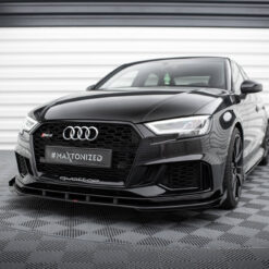 Street Pro Front Splitter V.1 + Flaps Audi RS3 Sedan 8V Facelift