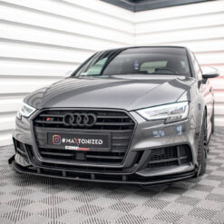 Street Pro Front Splitter V.1 + Flaps Audi S3 / A3 S-Line Sportback 8V Facelift