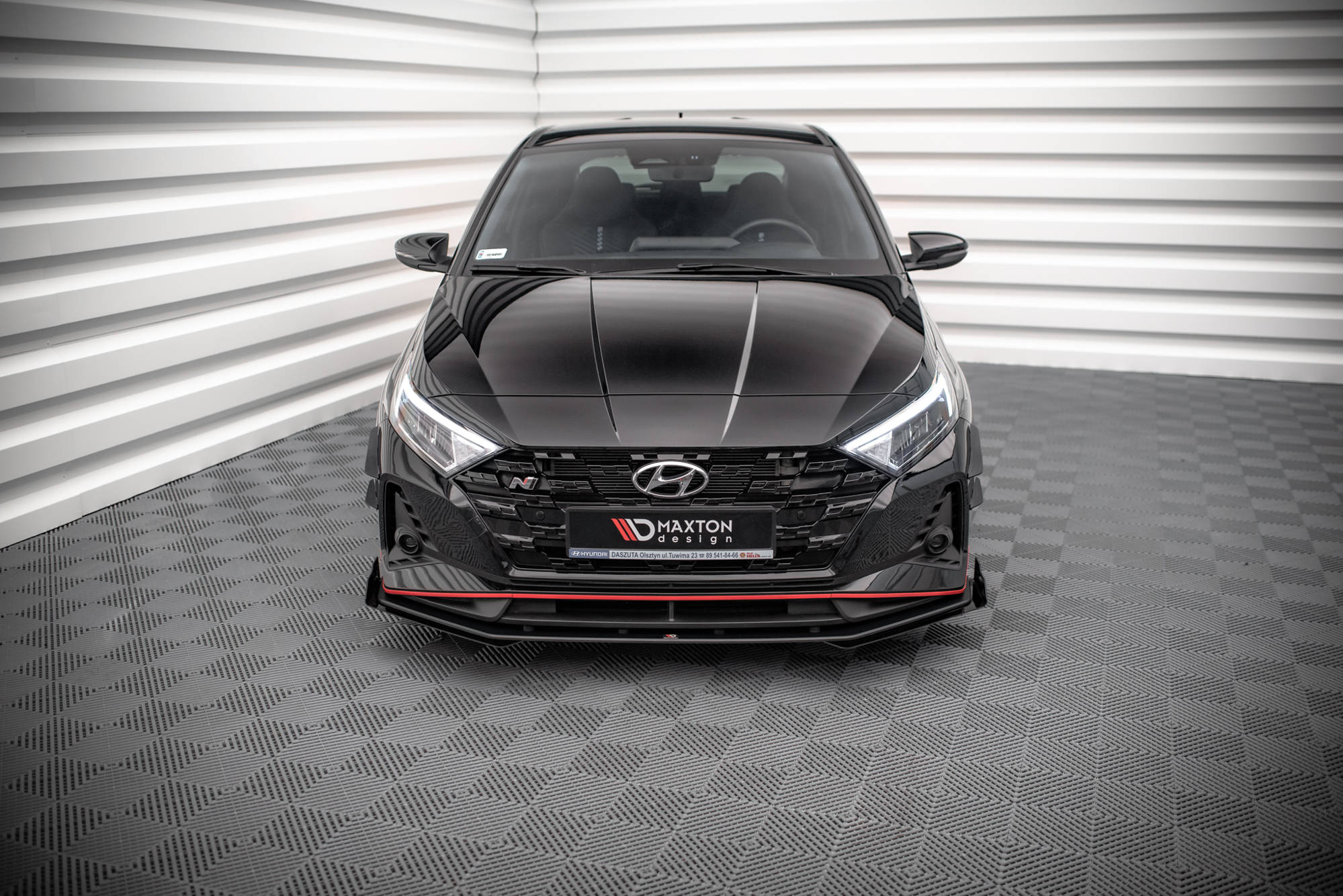 Street Pro Front Splitter V.1 + Flaps Hyundai I20 N Mk3 - Image 2