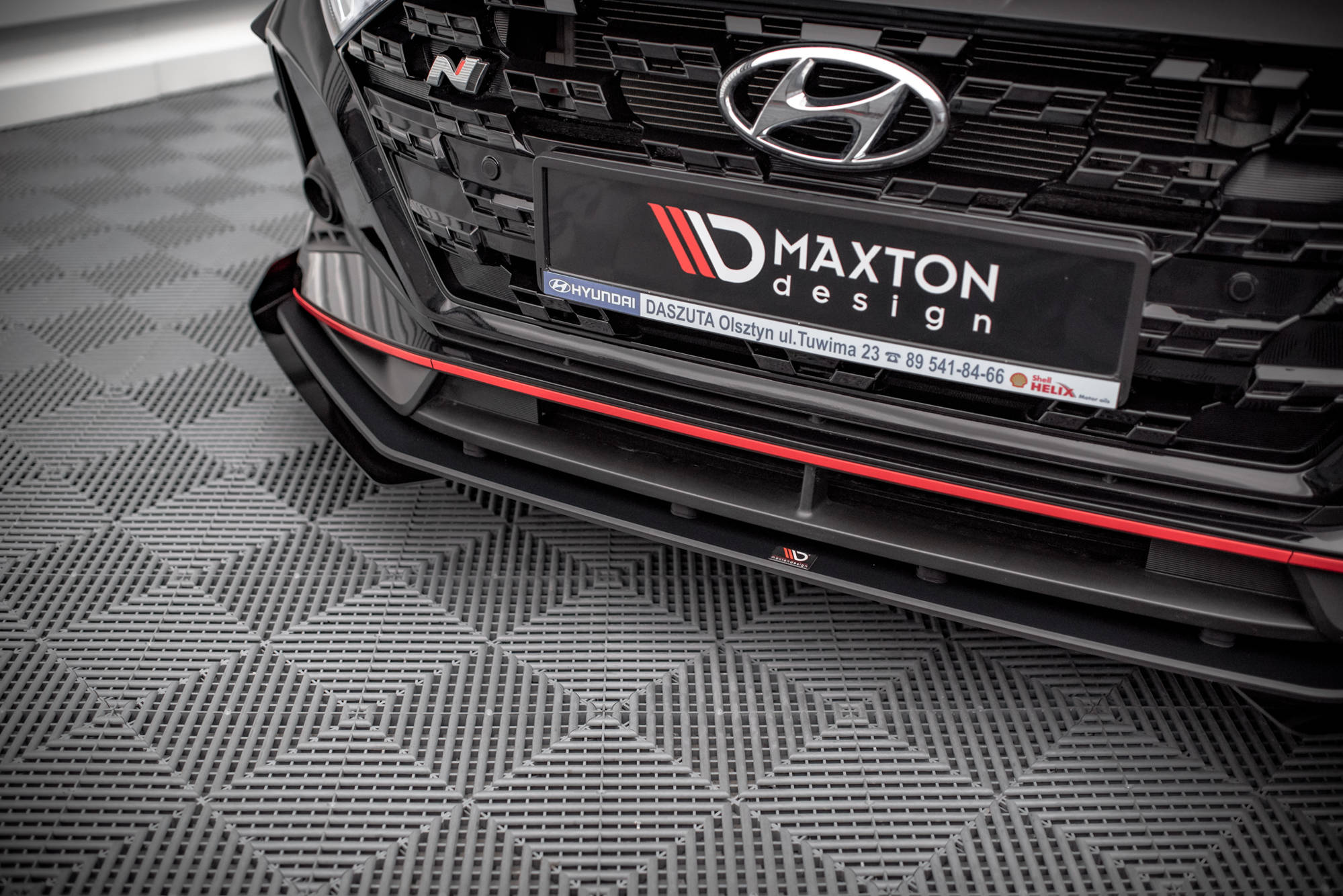 Street Pro Front Splitter V.1 + Flaps Hyundai I20 N Mk3 - Image 3