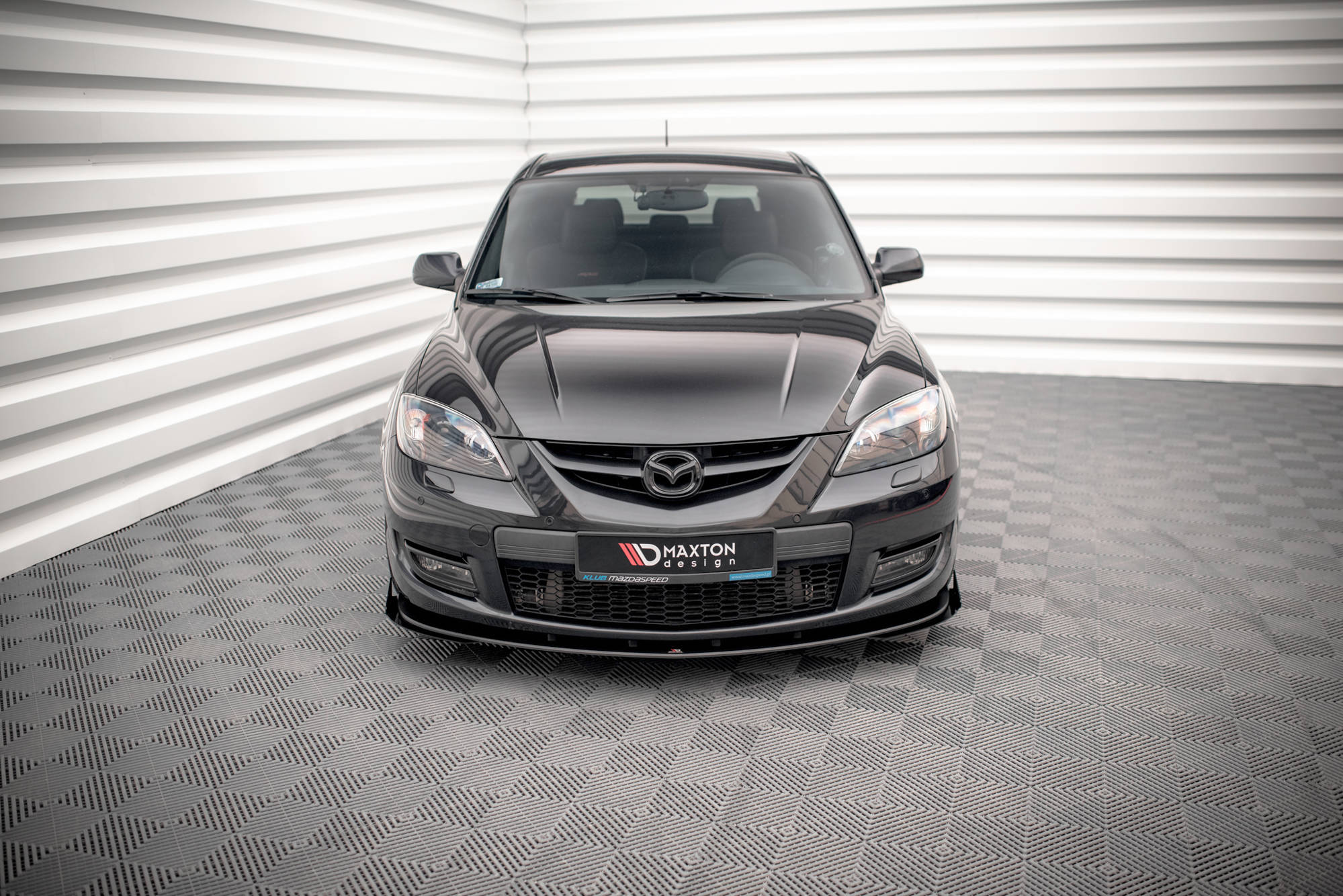 Street Pro Front Splitter V.1 + Flaps Mazda 3 MPS Mk1 - Image 2