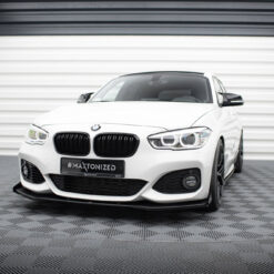 Street Pro Front Splitter V.3 + Flaps for BMW 1 F20 M-Pack Facelift / M140i