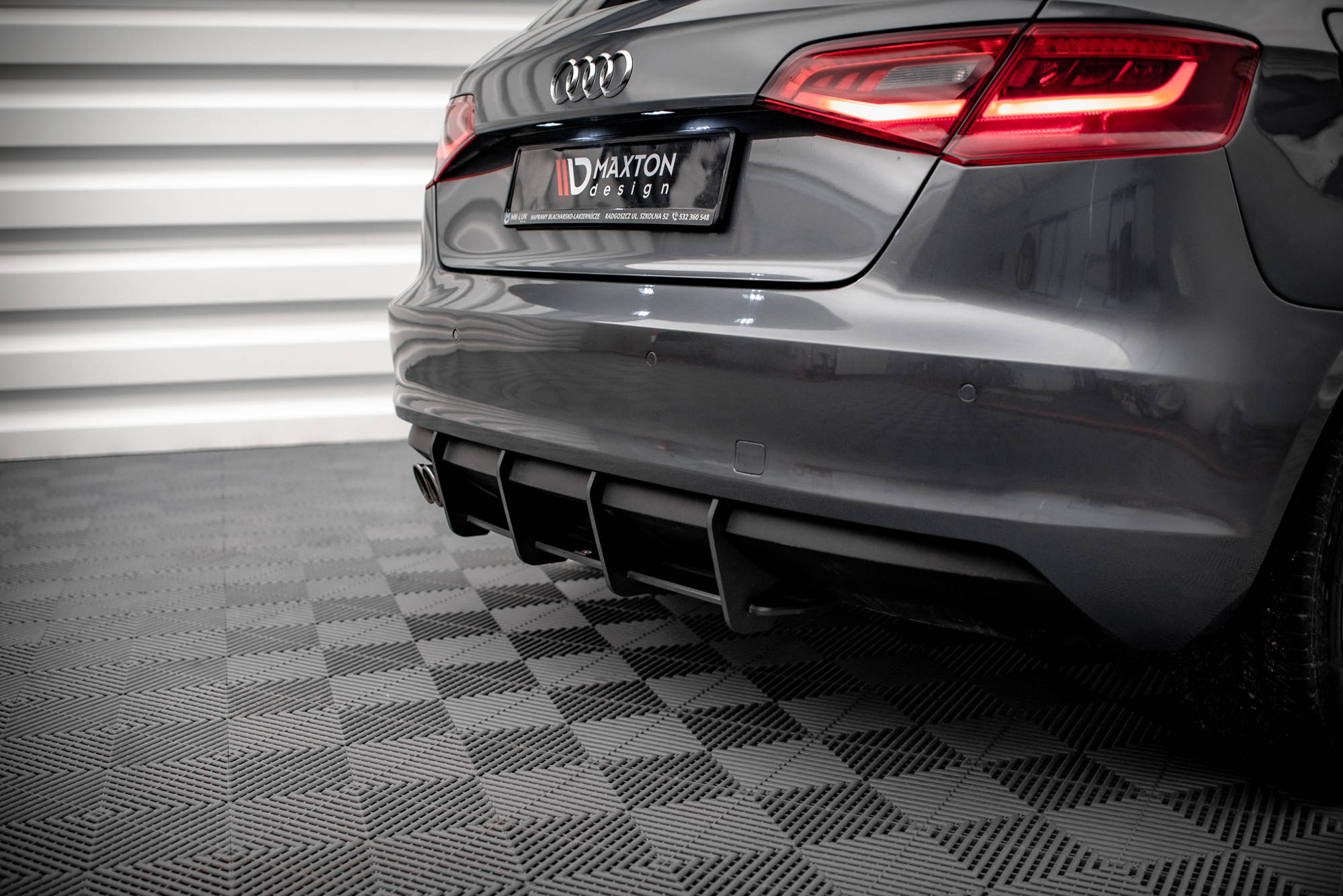 Street Pro Rear Diffuser Audi A3 Sportback 8V - Image 3
