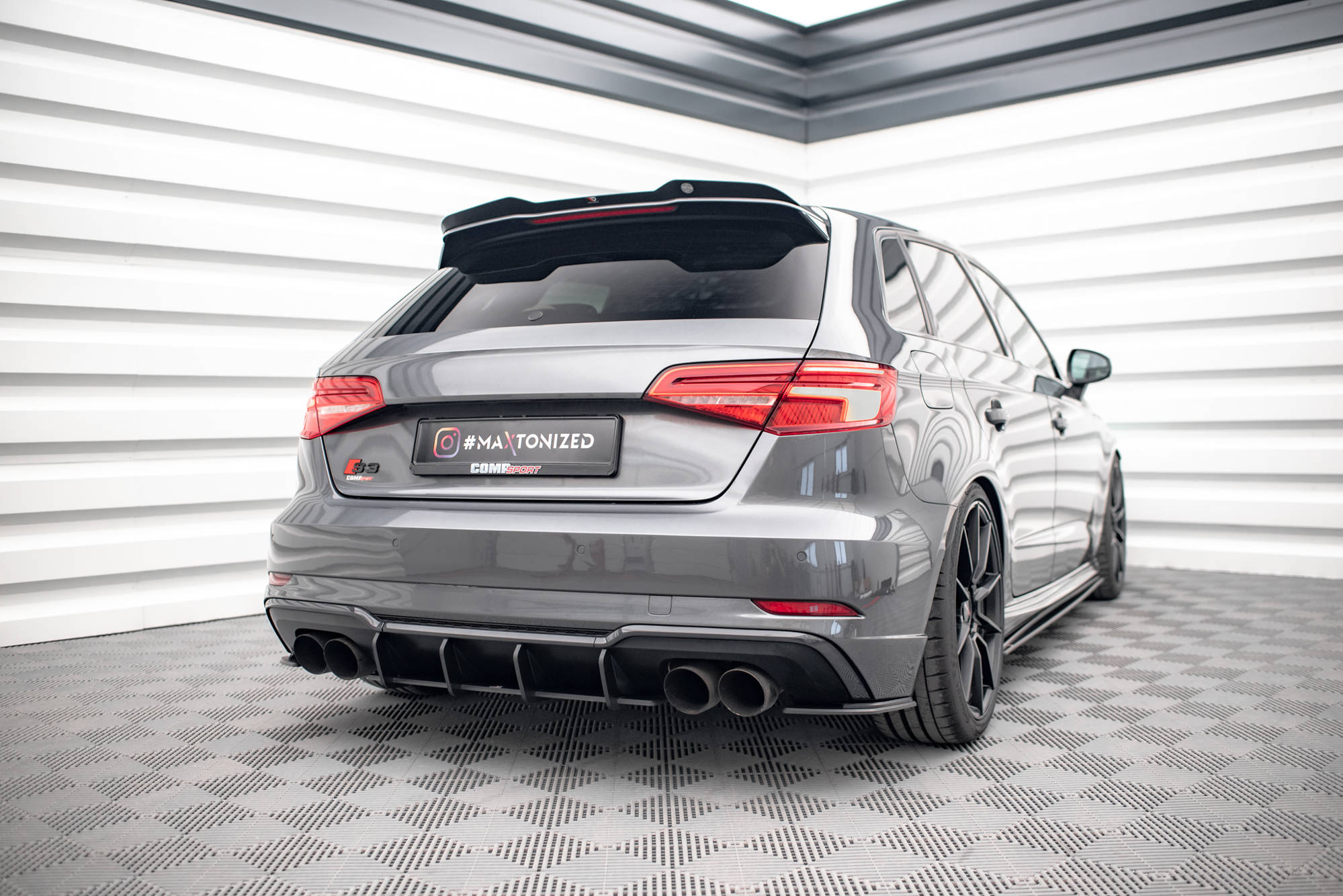Street Pro Rear Diffuser Audi S3 Sportback 8V Facelift - Image 3