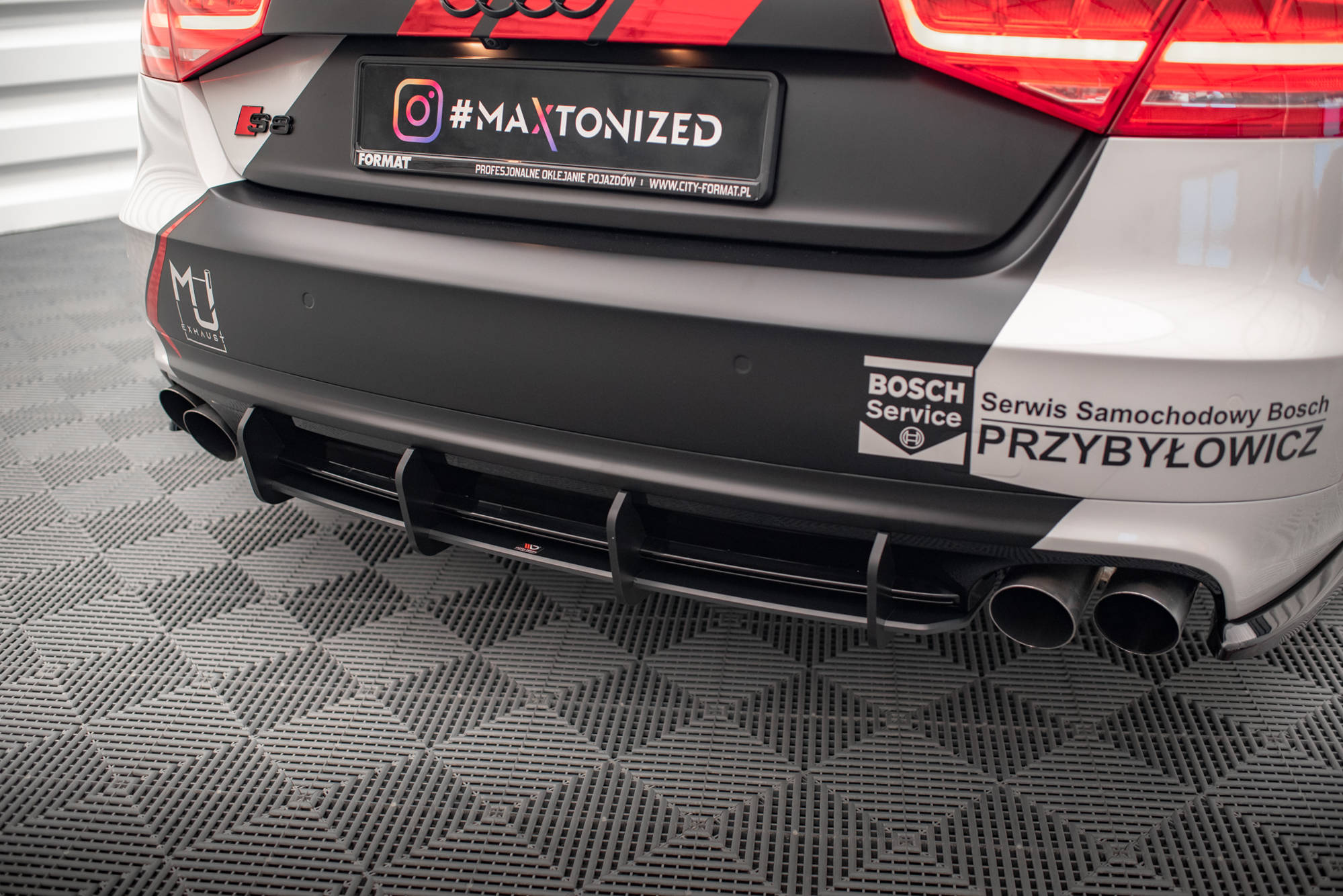 Street Pro Rear Diffuser Audi S8 D4 - Image 2