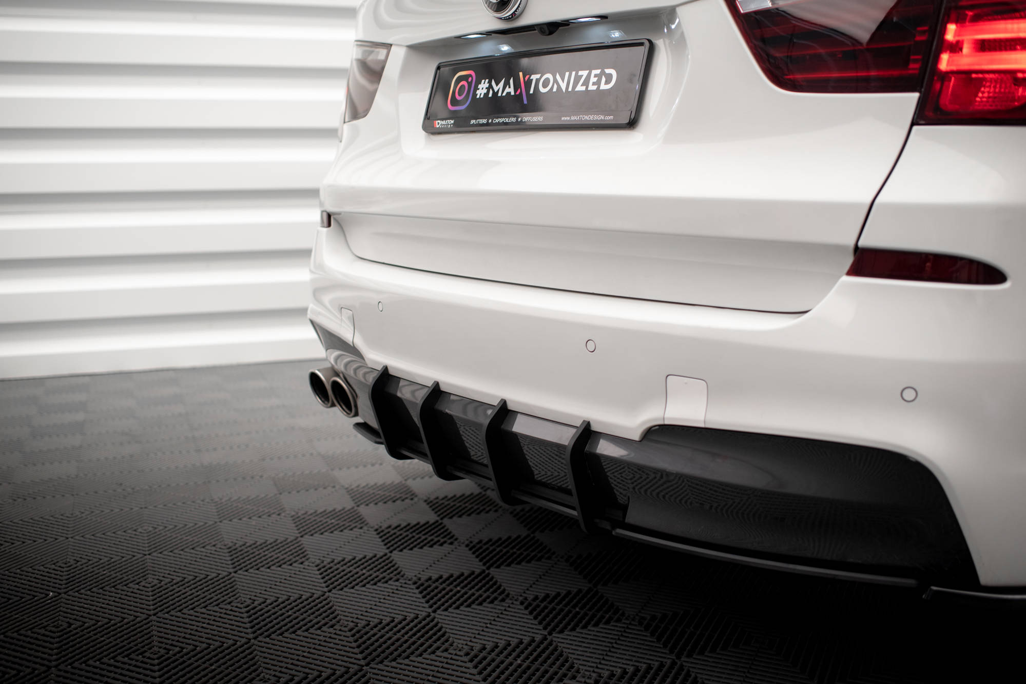 Street Pro Rear Diffuser BMW X3 M-Pack F25 - Image 3