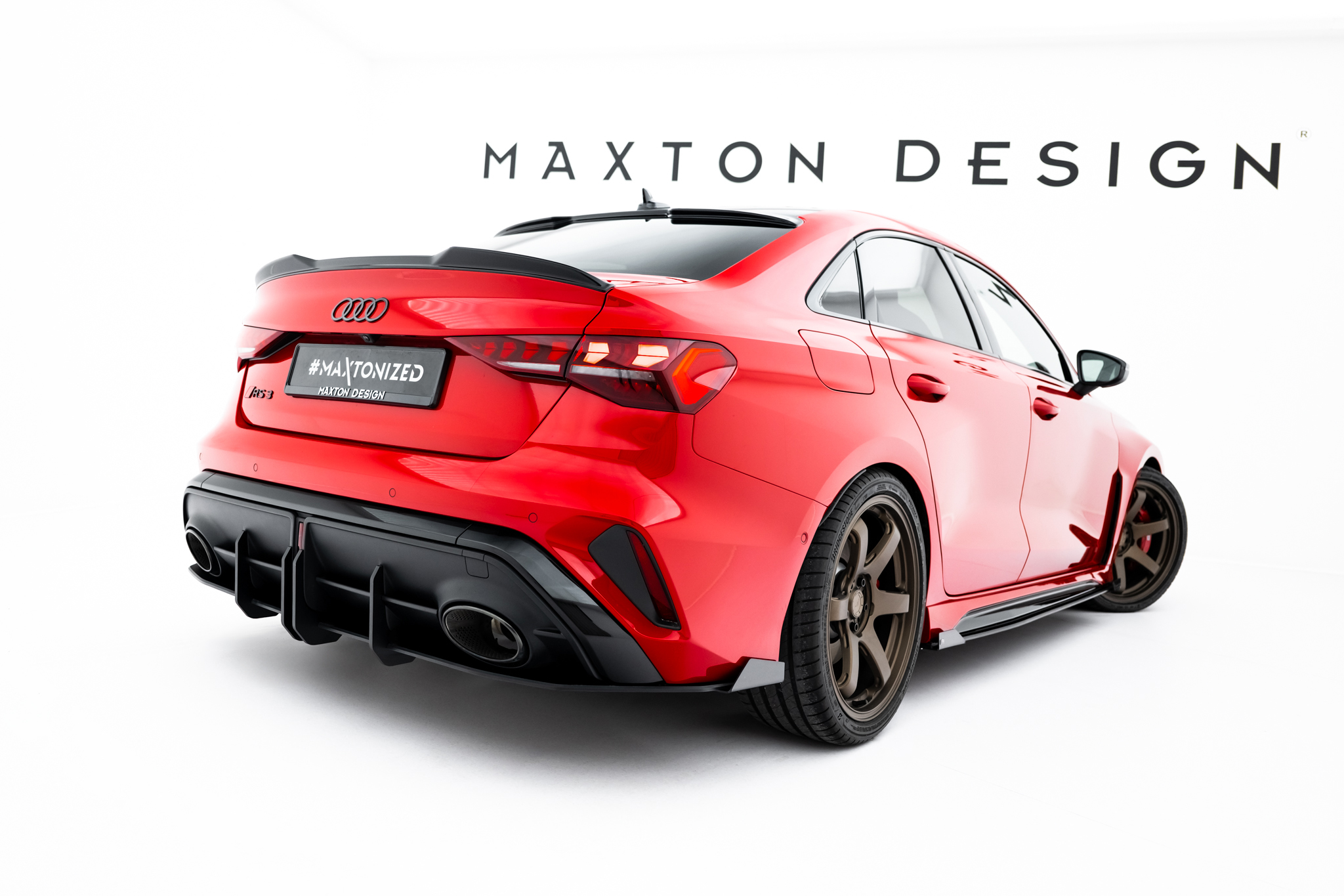 Street Pro Rear Diffuser + Flaps Audi RS3 Sedan 8Y Facelift - Image 3