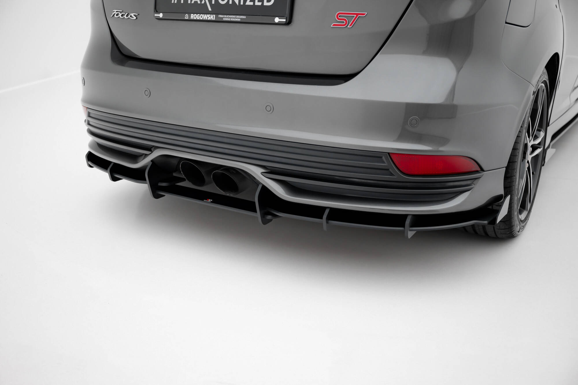 Street Pro Rear Diffuser + Flaps Ford Focus ST Mk3 Facelift - Image 2