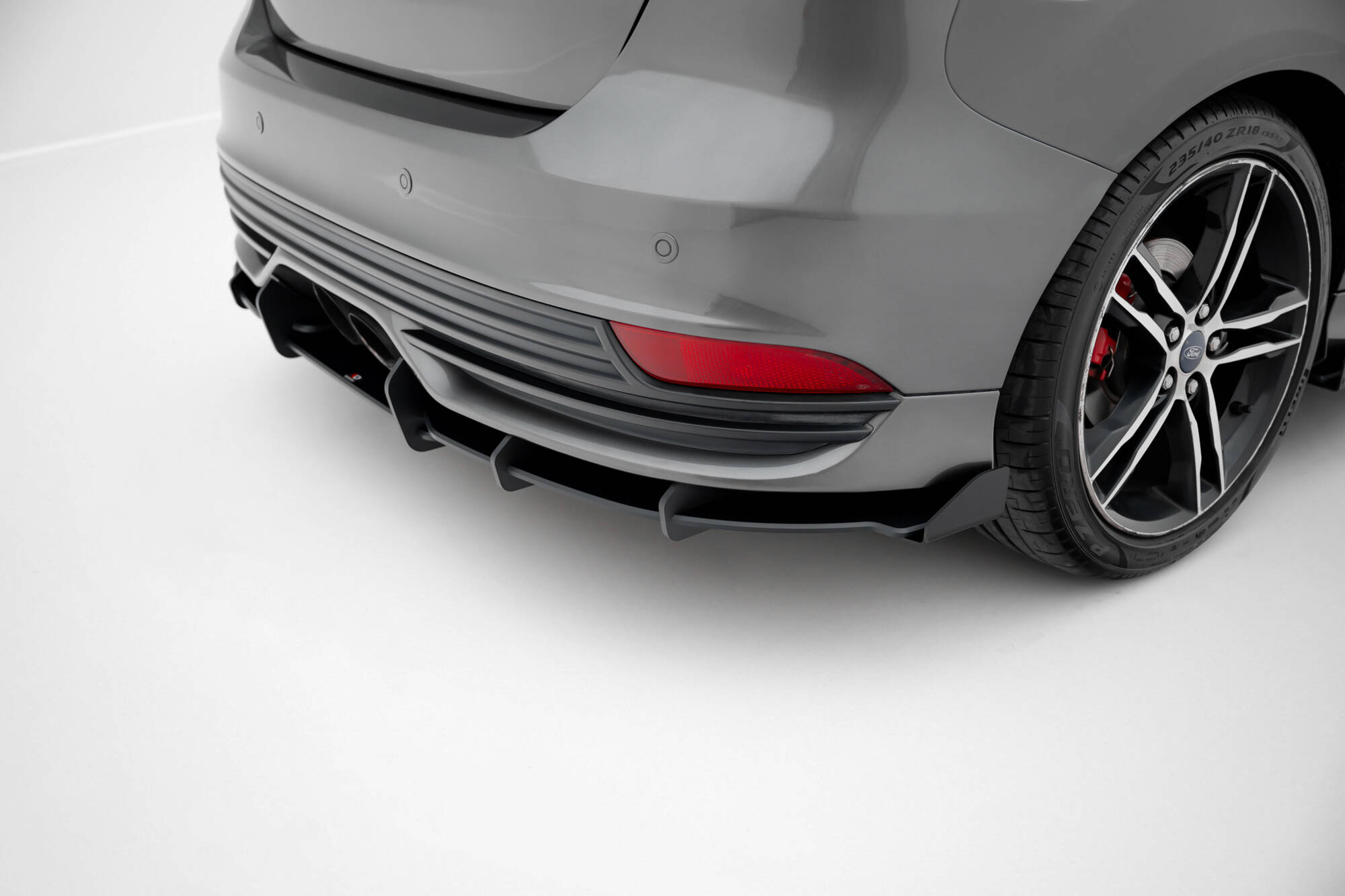 Street Pro Rear Diffuser + Flaps Ford Focus ST Mk3 Facelift - Image 3
